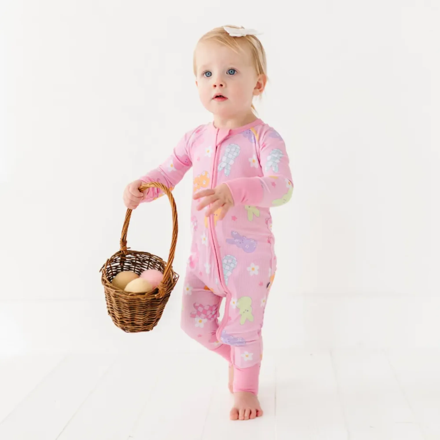 For Peeps Sake Convertible Footie- Ribbed: 12-18 Months
