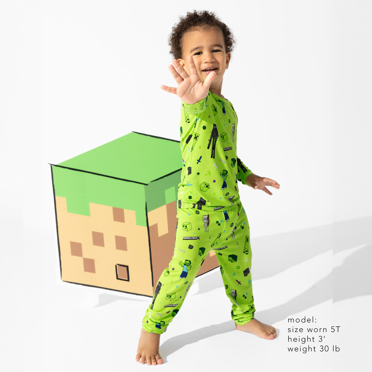 Minecraft Mob Squad Bamboo Kids Pajamas