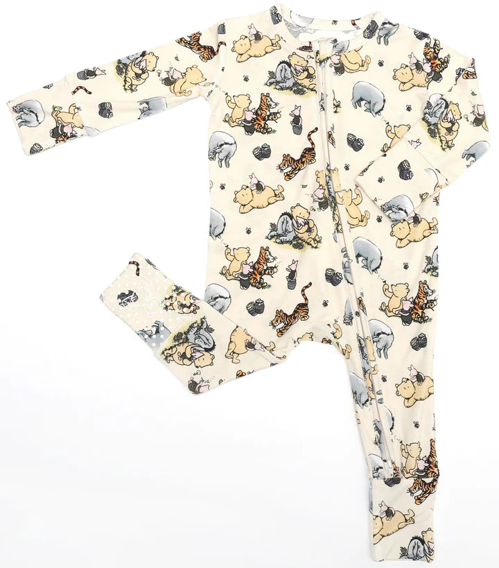 Bamboo (Connor) Zippy Romper- POOH 100 ACRES