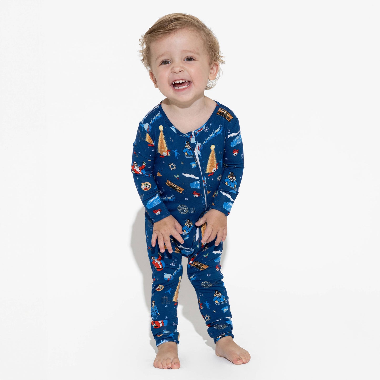 The Polar Express Bamboo Convertible Footie: 3-6 Months