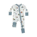 2 Way Zipper Convertible Romper- CONSTRUCTION ALPHABET