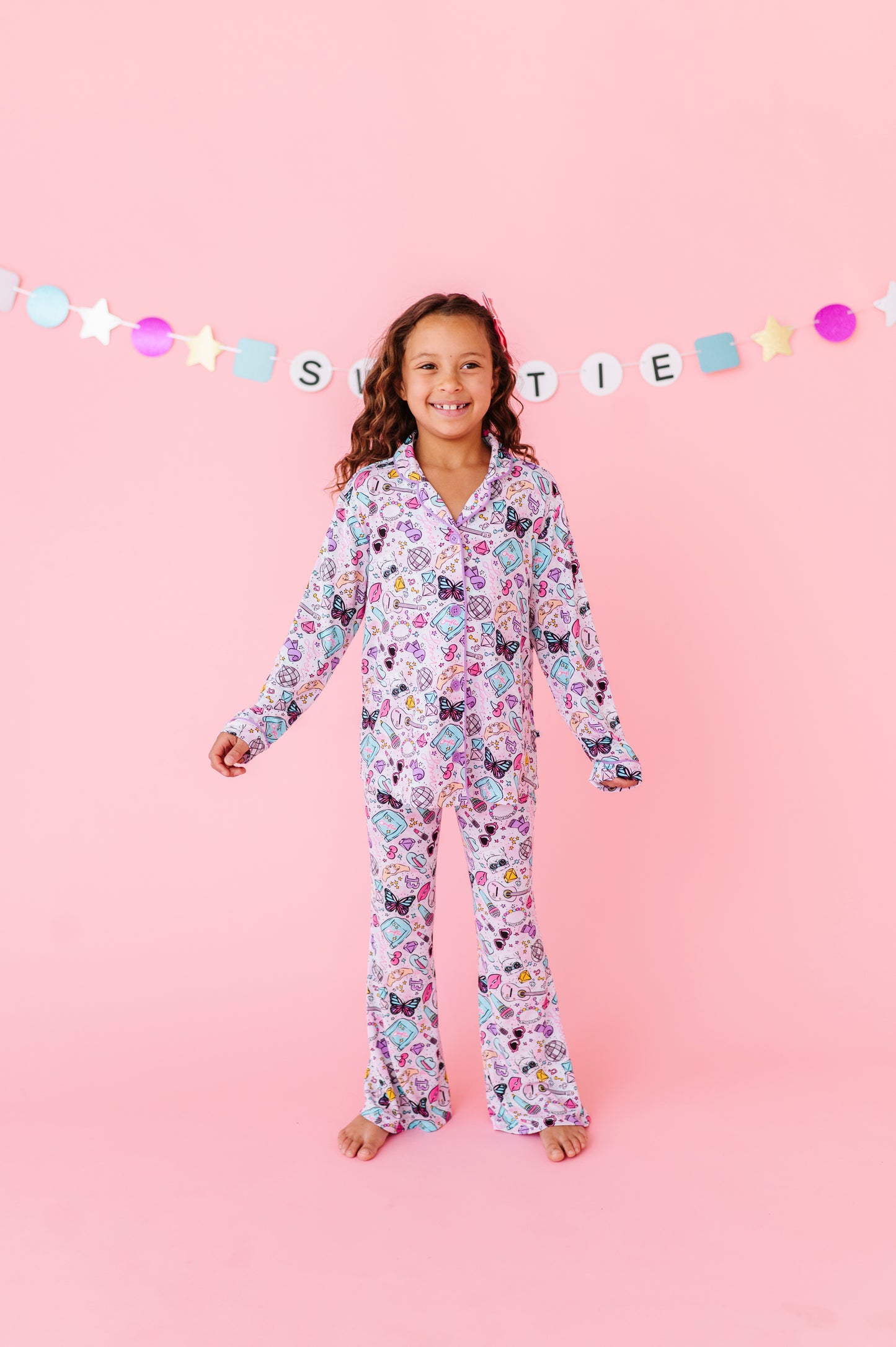 LOOK WHAT YOU MADE ME SNOOZE SWIFTIES Button-Down Kids Set