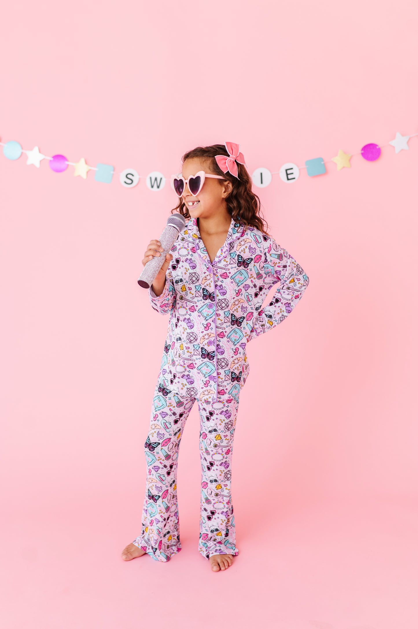 LOOK WHAT YOU MADE ME SNOOZE SWIFTIES Button-Down Kids Set