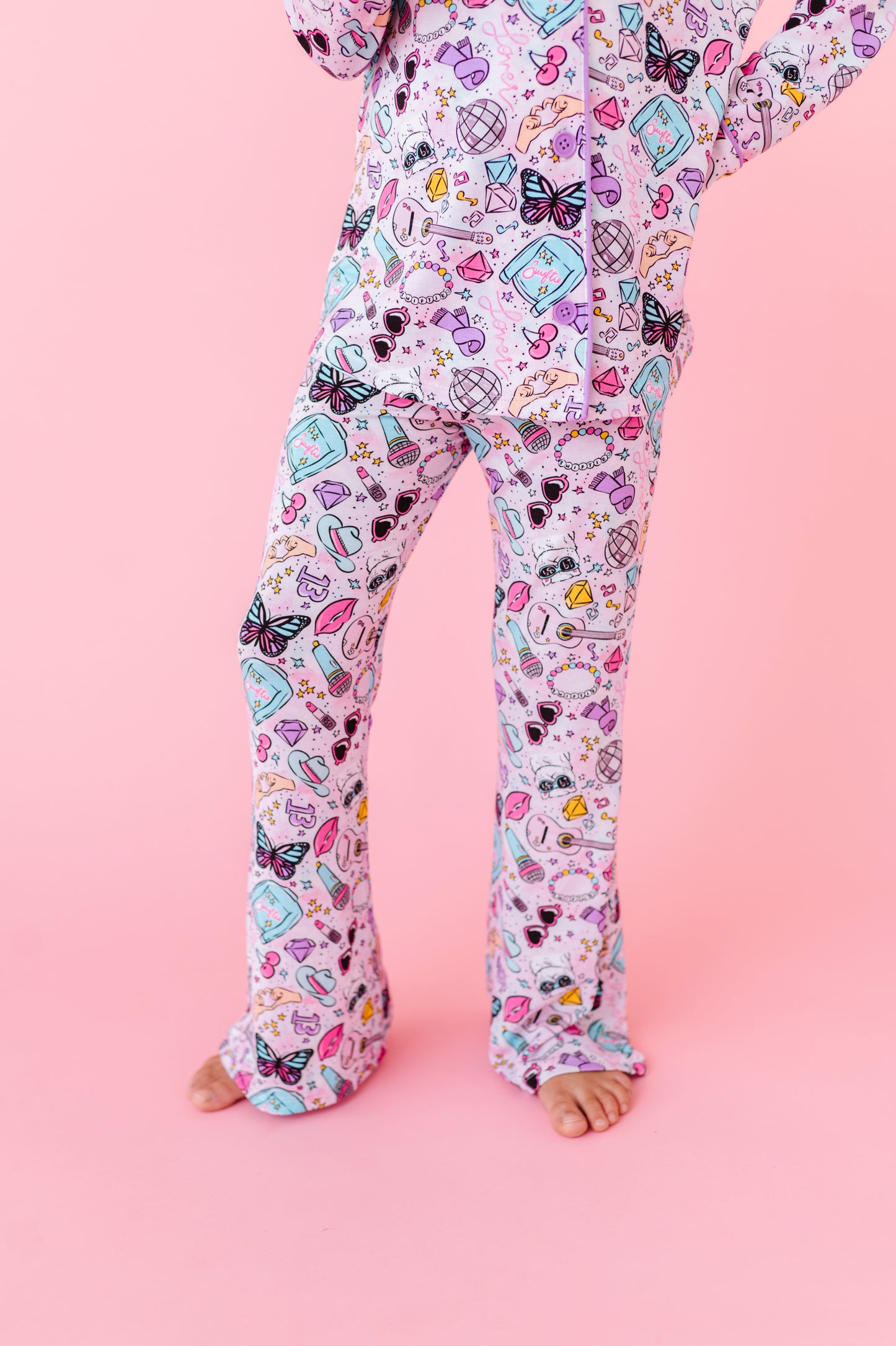 LOOK WHAT YOU MADE ME SNOOZE SWIFTIES Button-Down Kids Set