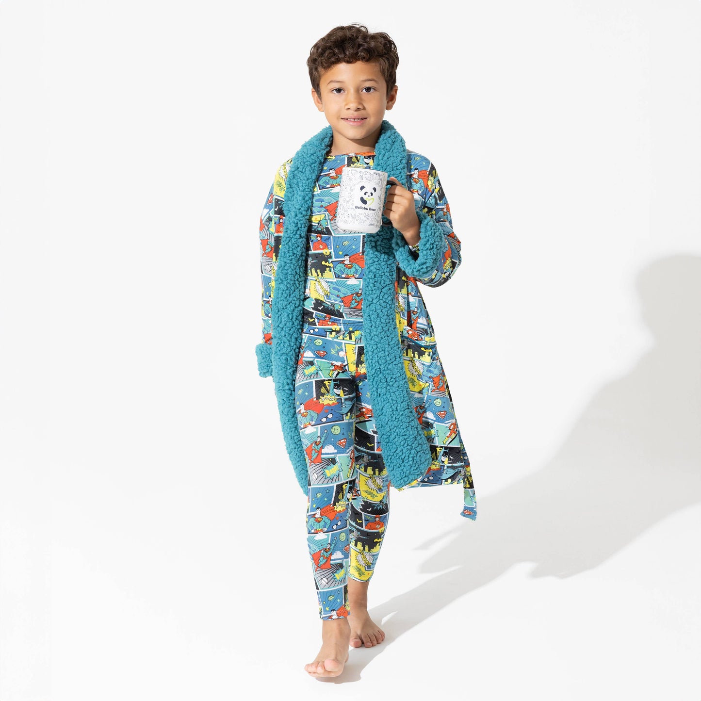 Justice League Heroes Bamboo Kids Pajamas: 9/10Y