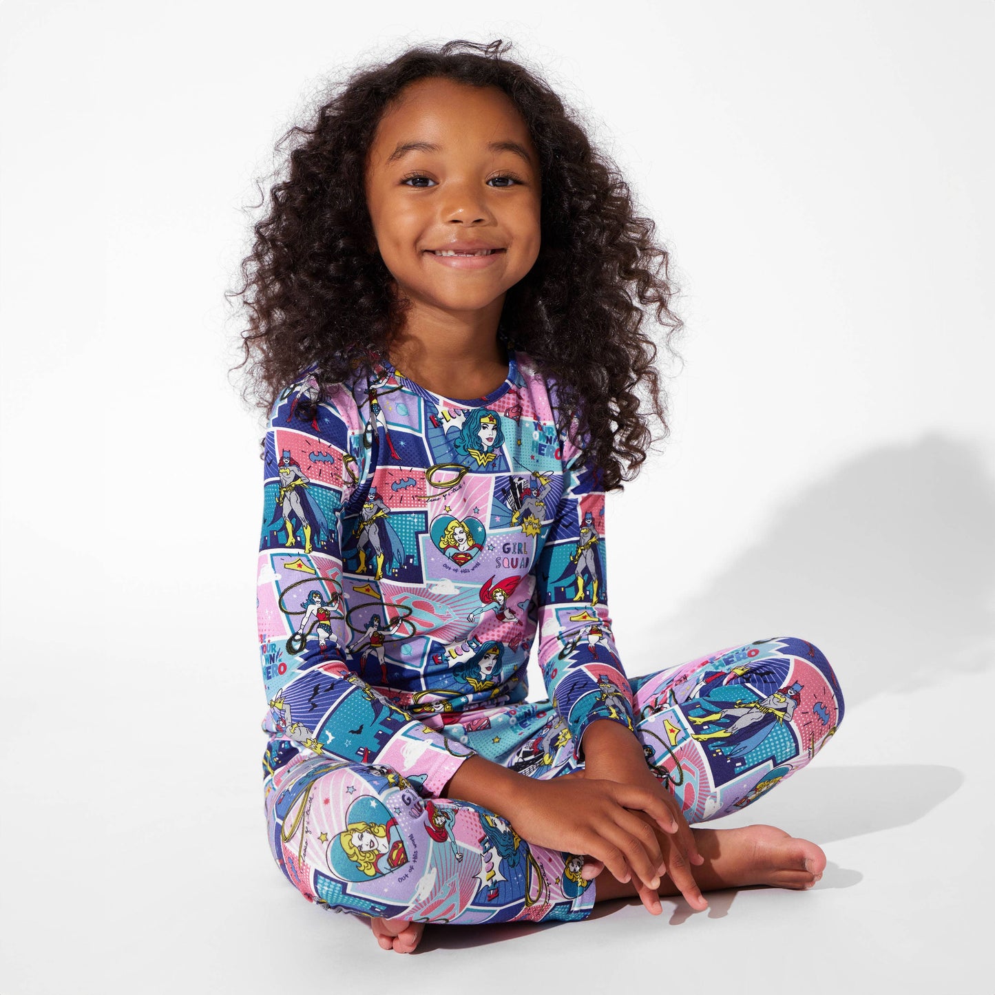 Justice League Heroines Bamboo Kids Pajamas: 5T