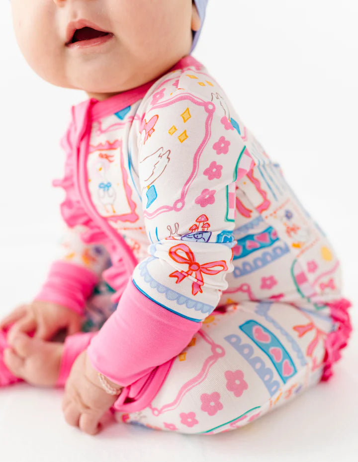 Bamboo Ruffle Convertible Romper- GILLY GOOSE