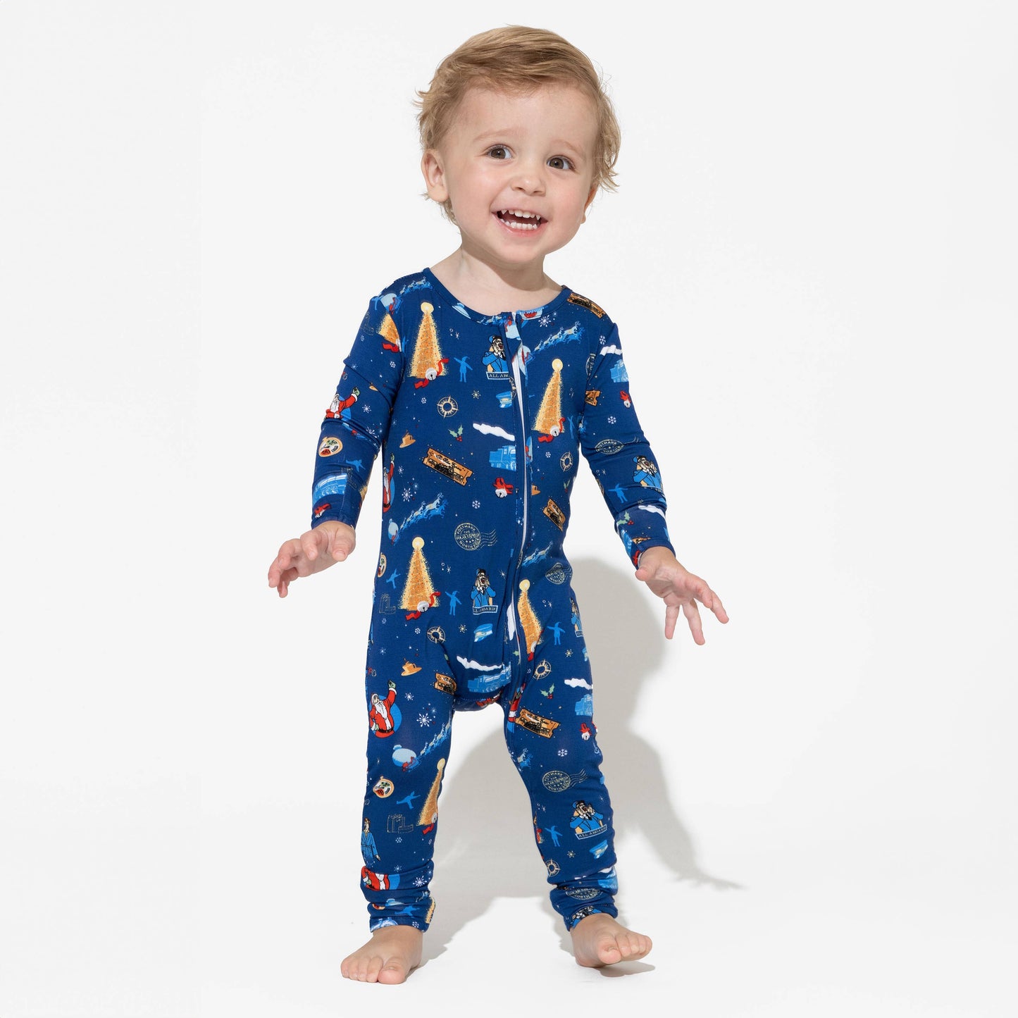 The Polar Express Bamboo Convertible Footie: 3-6 Months