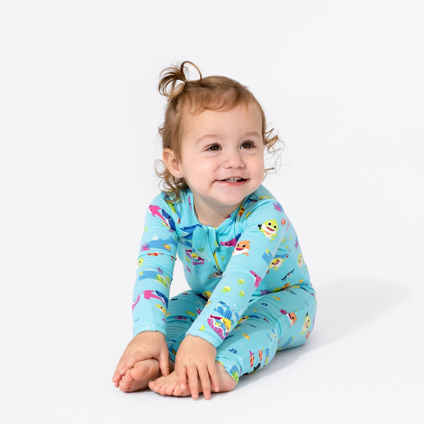 Baby Shark Bamboo Convertible Footie: 18-24 Months