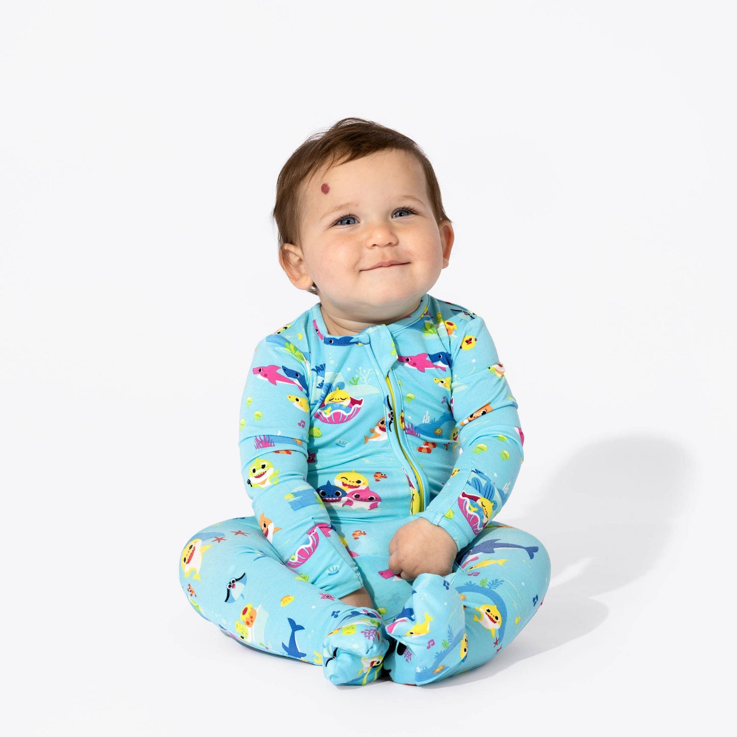 Baby Shark Bamboo Convertible Footie: 18-24 Months