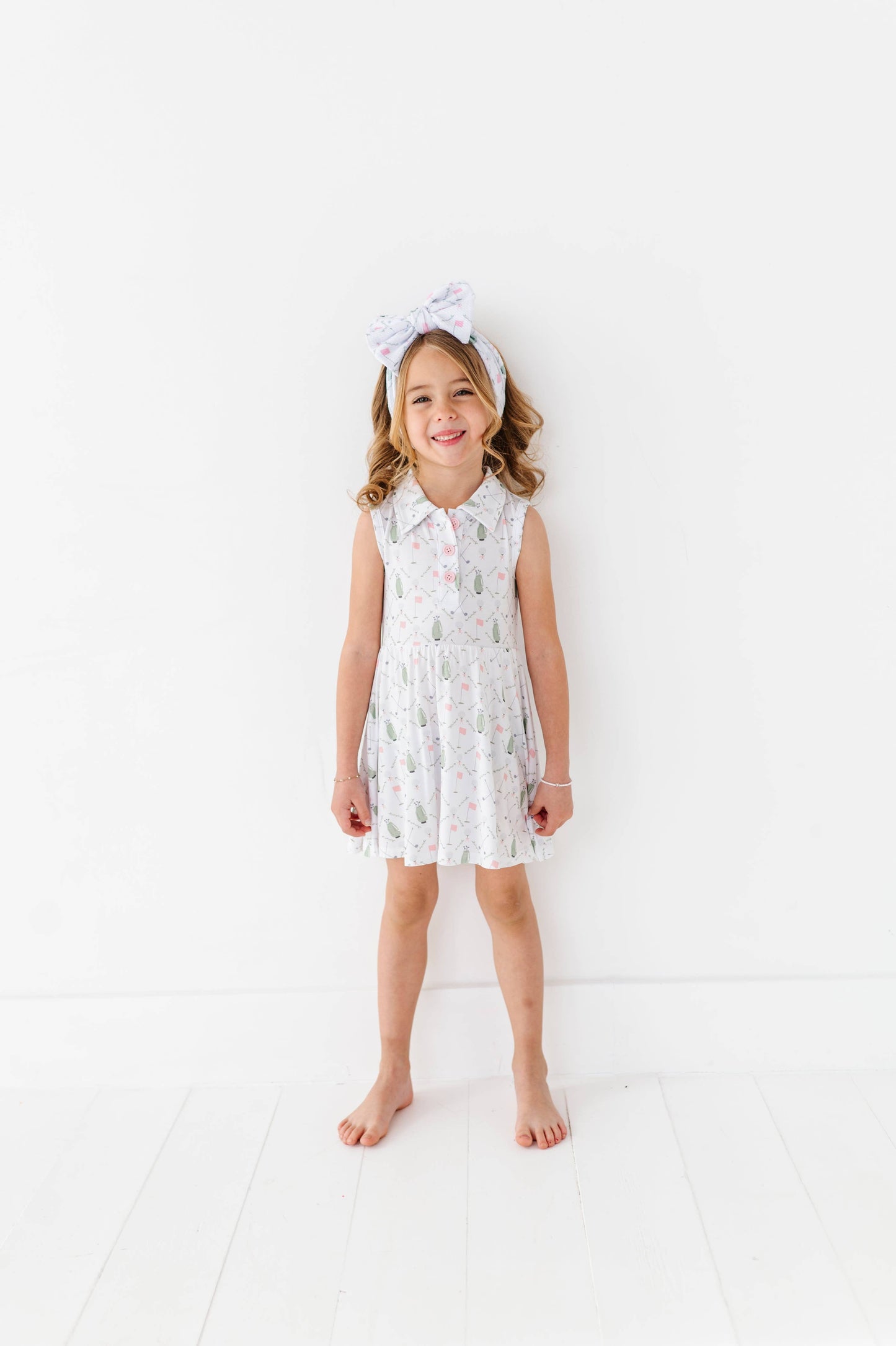 Dressed to the Tee Collared Dress- Pink