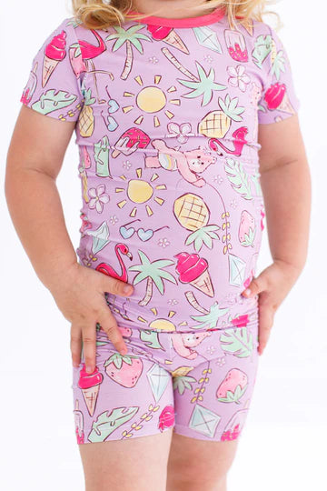 2pc Pajama Set- CARE BEARS WE LOVE SUMMER