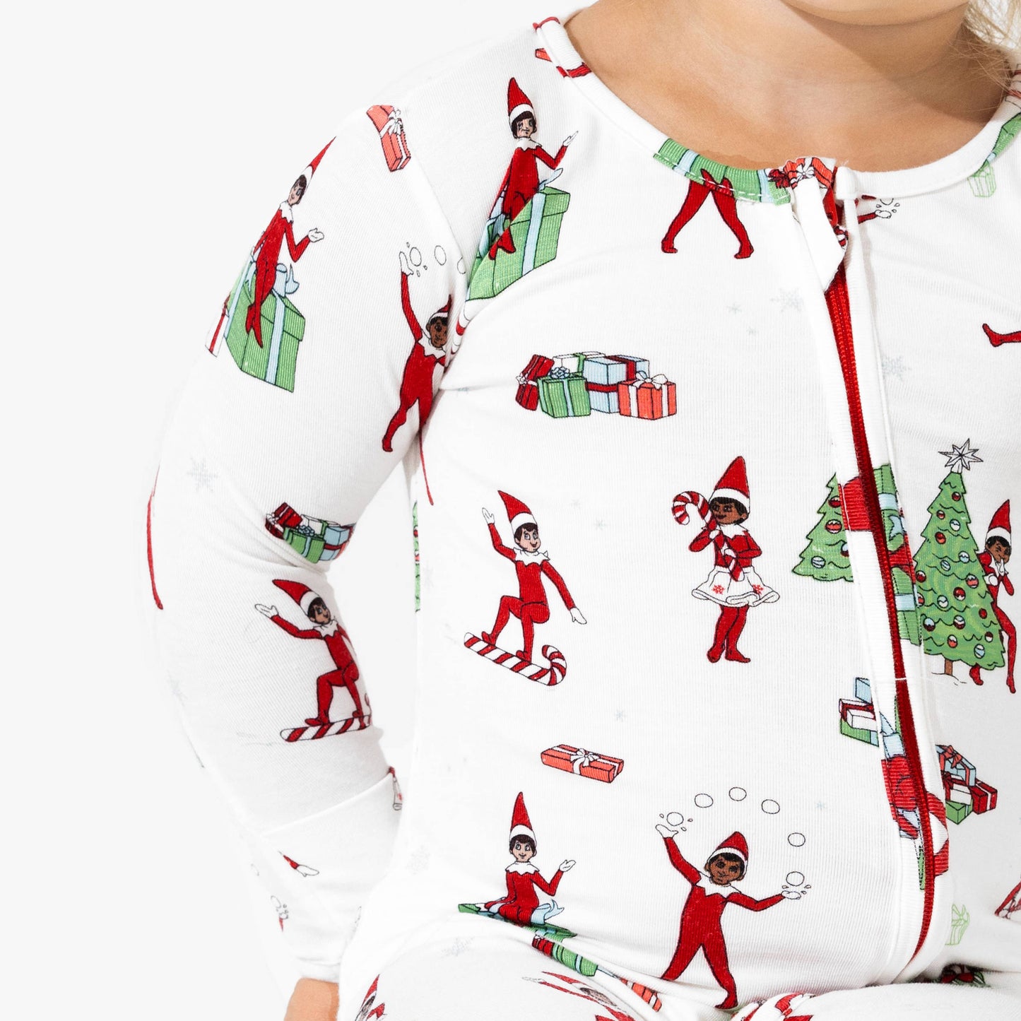 Christmas Pajamas: The Elf on the Shelf Bamboo Sleepwear: 3-6 Months