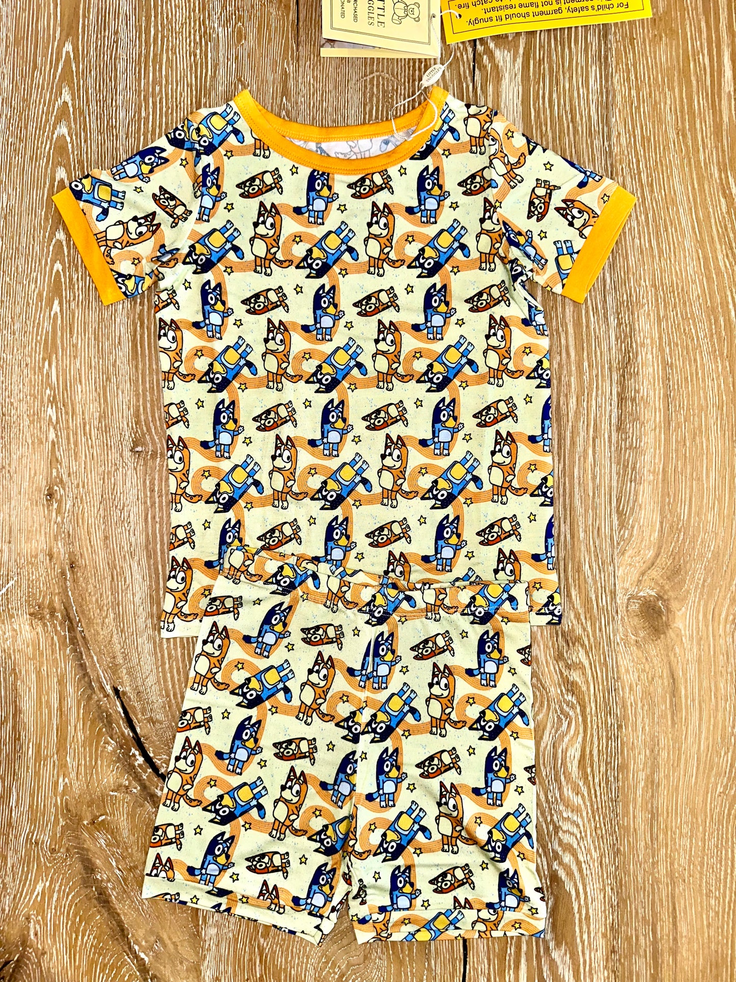 Bamboo (Bentley) Short Sleeve Shorts Lounge Set- MOST WANTED HEELER BLUEY