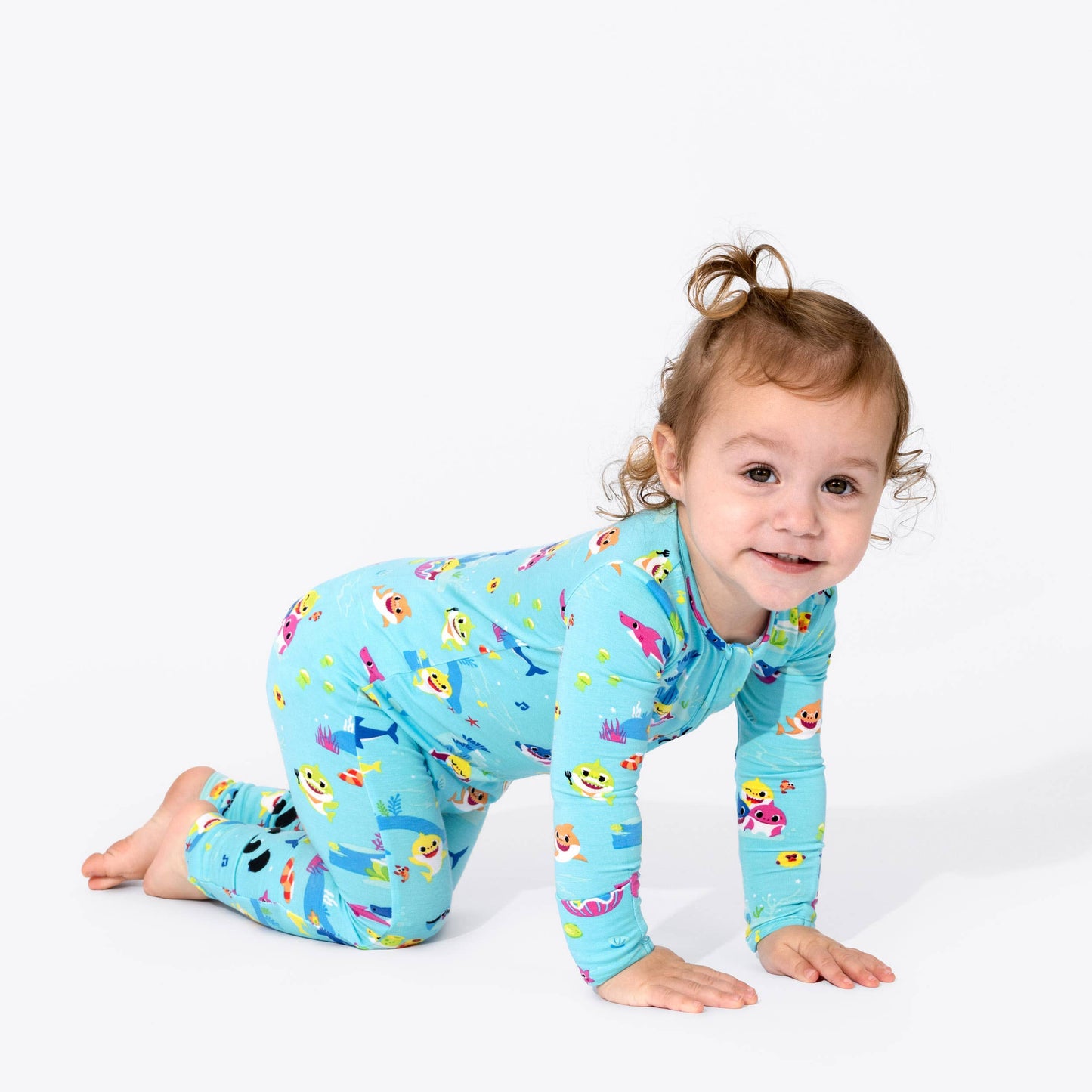 Baby Shark Bamboo Convertible Footie: 18-24 Months