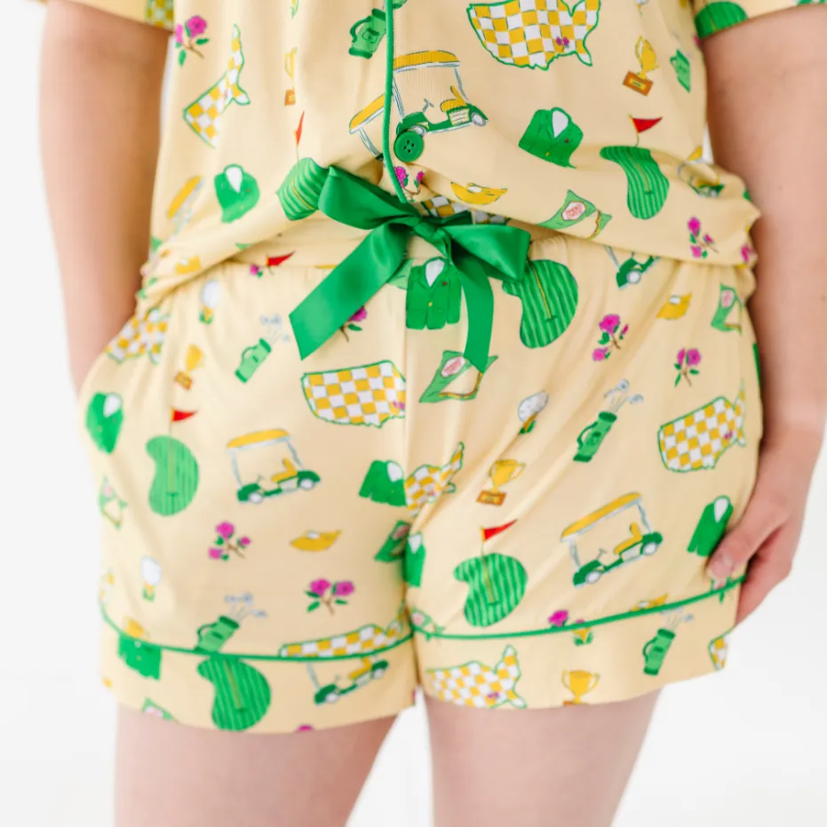 2025 Masters- Dreaming of a Green Jacket Mama Short Lounge Set