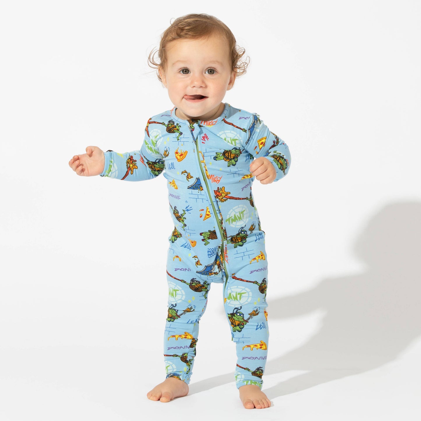 Teenage Mutant Ninja Turtles Pizza Bamboo Convertible Footie
