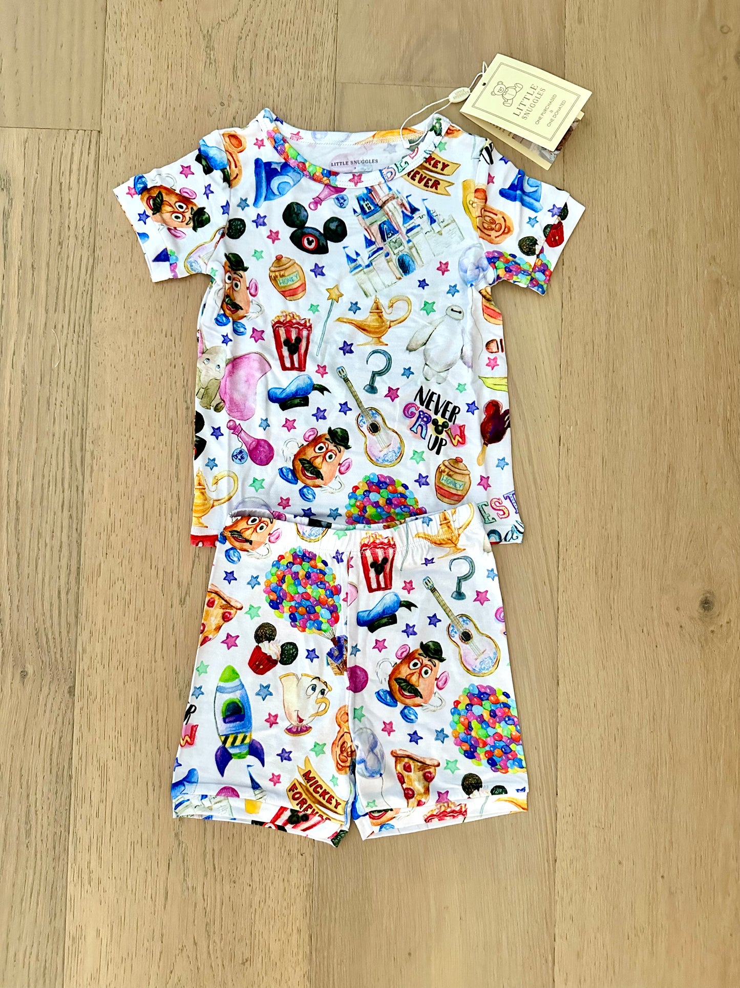Bamboo Short Sleeve Shorts Lounge Set (Bentley)- FAV BEST DAY EVER