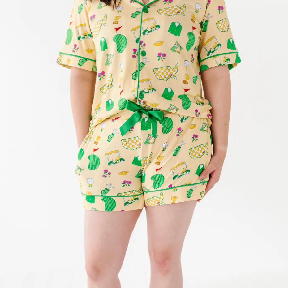 2025 Masters- Dreaming of a Green Jacket Mama Short Lounge Set