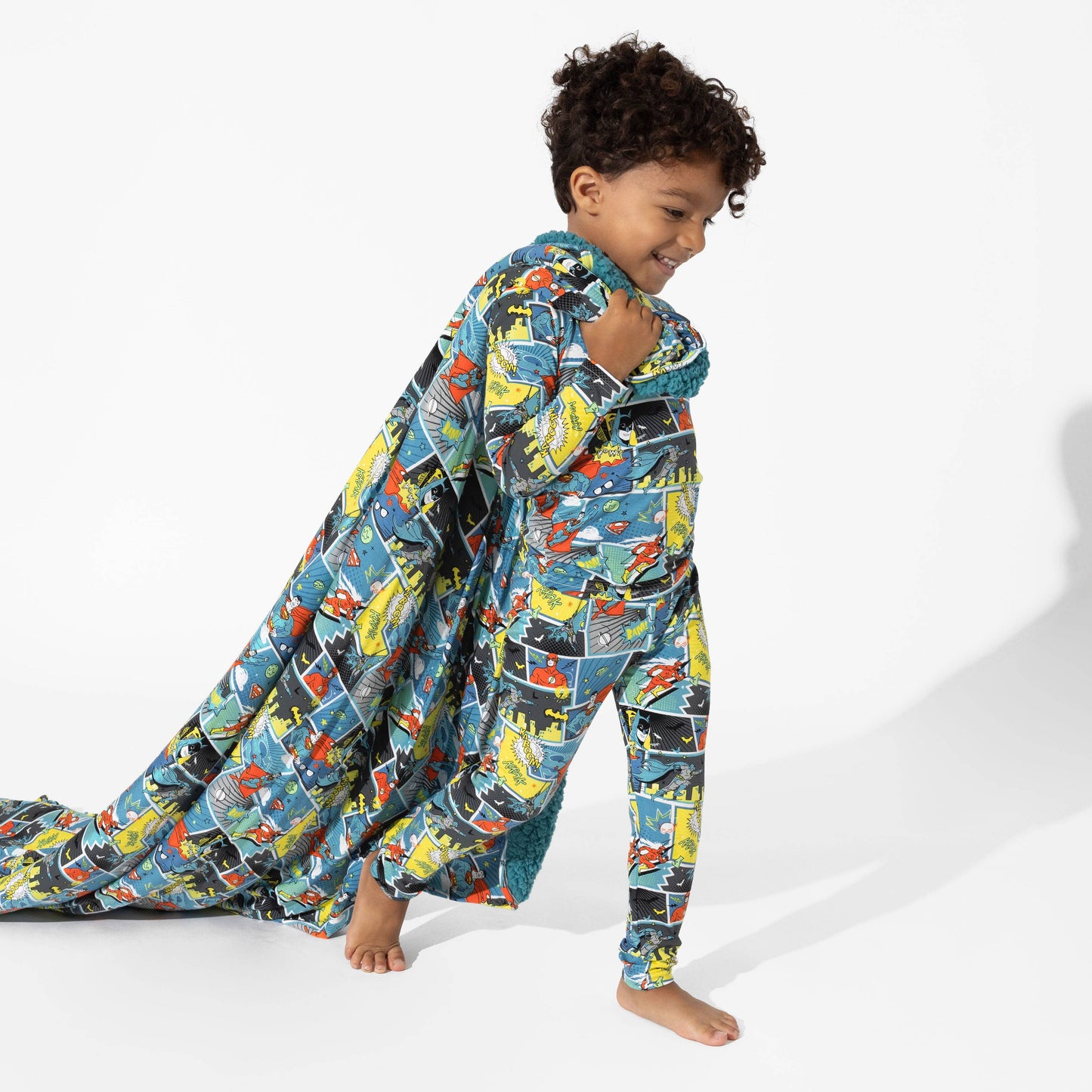 Justice League Heroes Bamboo Kids Pajamas: 9/10Y
