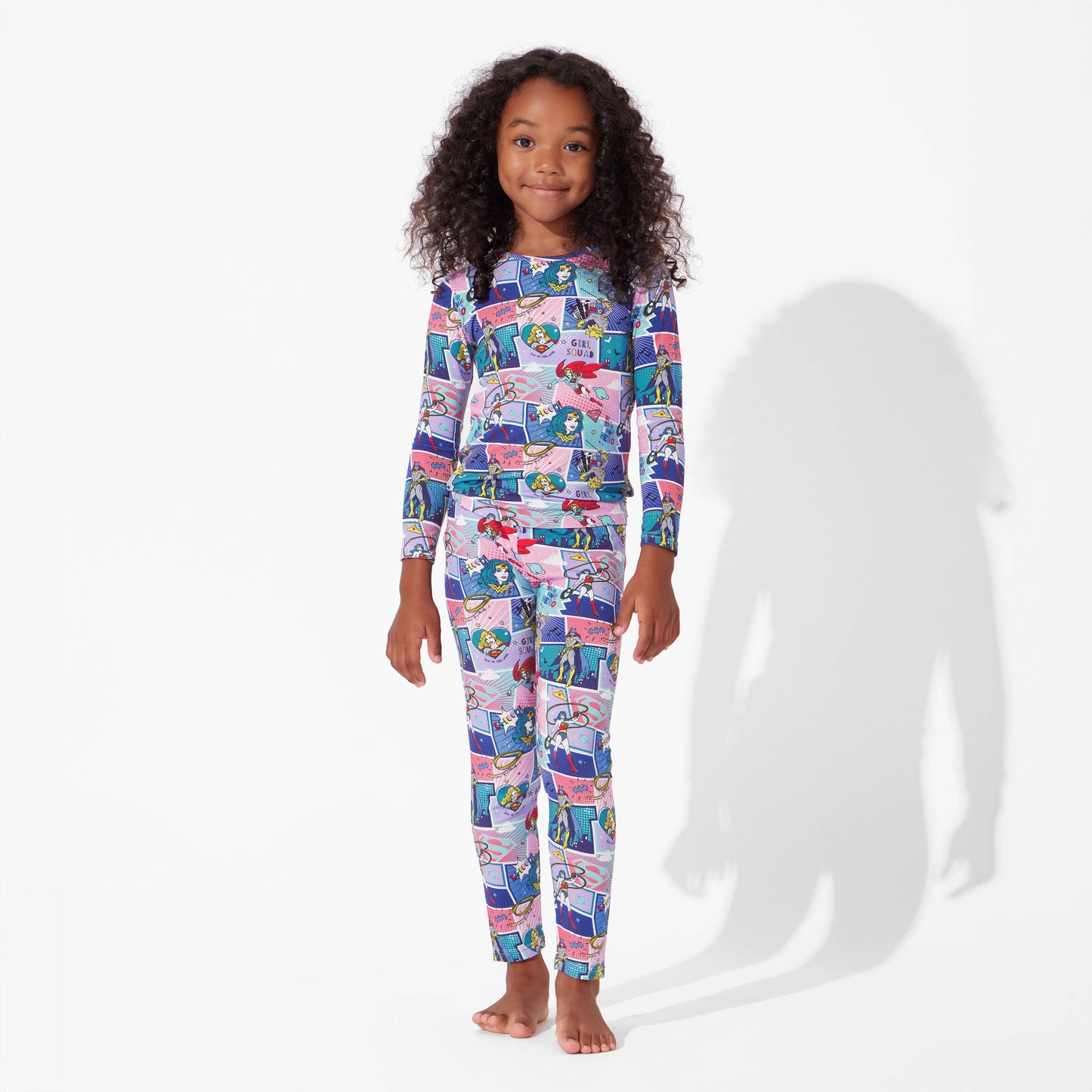 Justice League Heroines Bamboo Kids Pajamas: 5T
