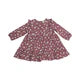 Cap Sleeve Dress + Rib Legging- PLUM FLORAL