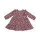 Cap Sleeve Dress + Rib Legging- PLUM FLORAL