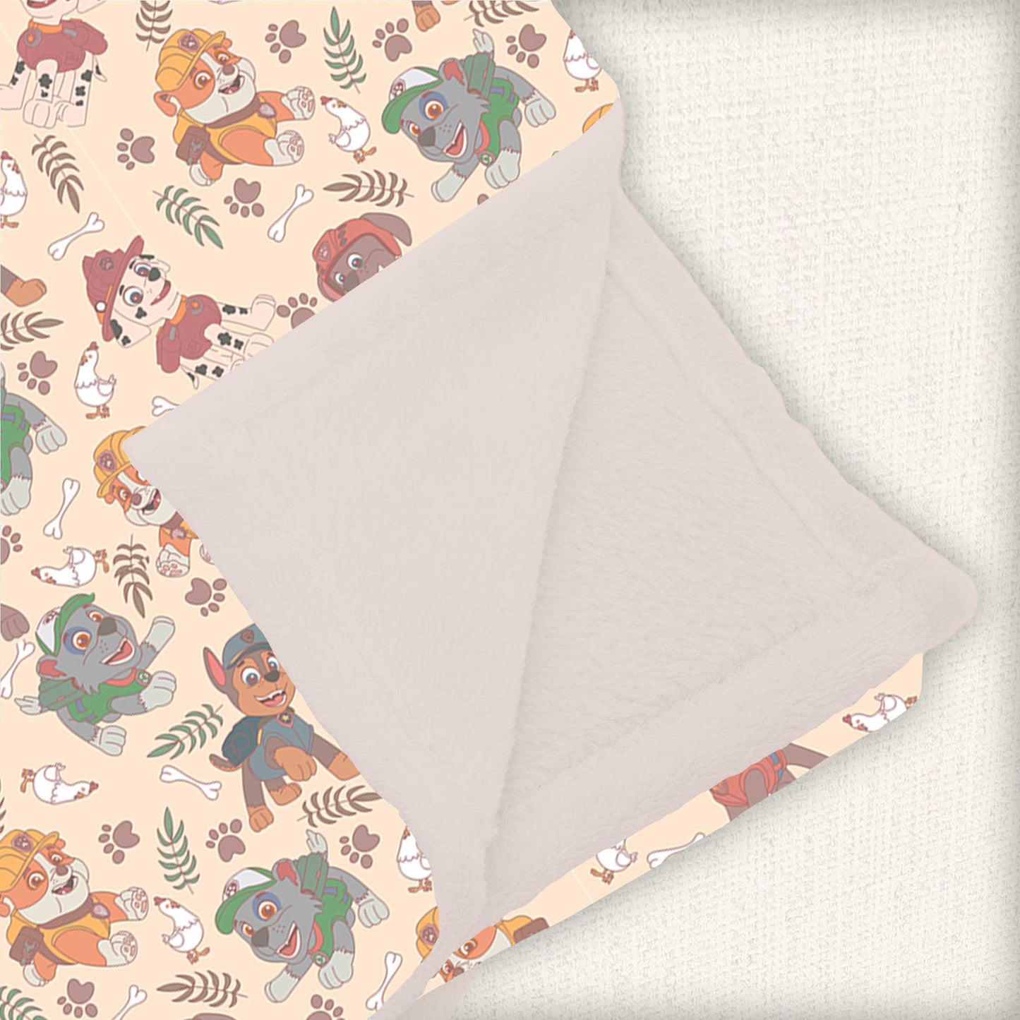 Large Minky Lush Blanket 50x65- FUN FAVORITES CHICKALETTA PAW PATROL