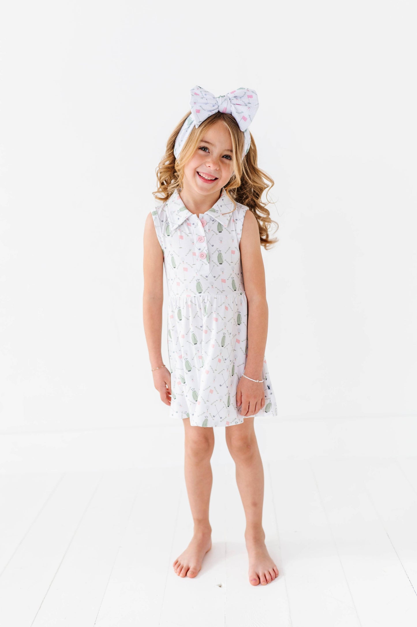 Dressed to the Tee Collared Dress- Pink
