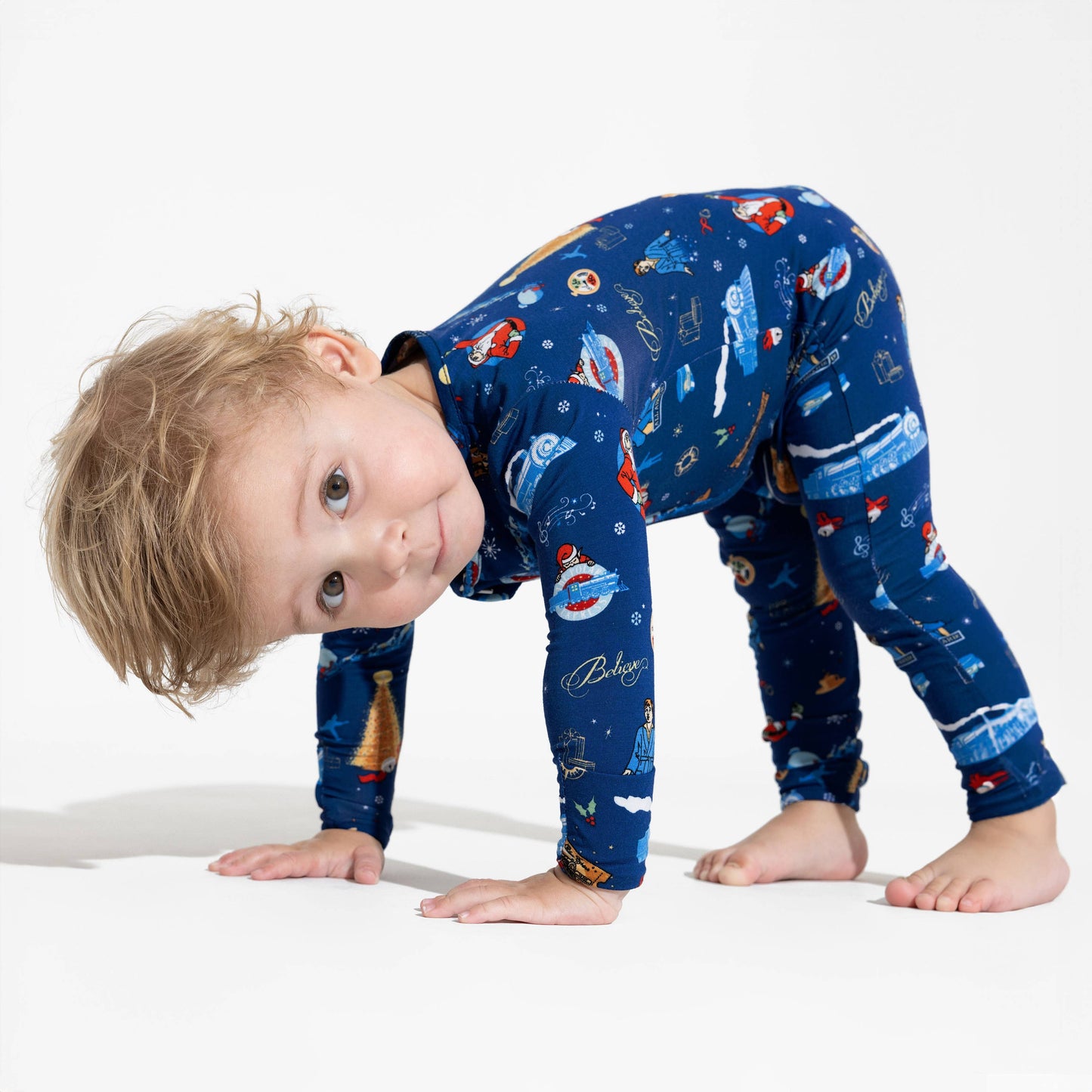 The Polar Express Bamboo Convertible Footie: 3-6 Months