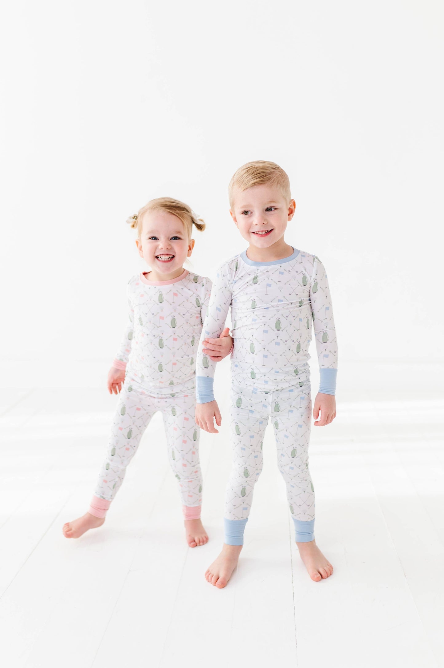 Dressed to the Tee Long Sleeves and Pants- Pink