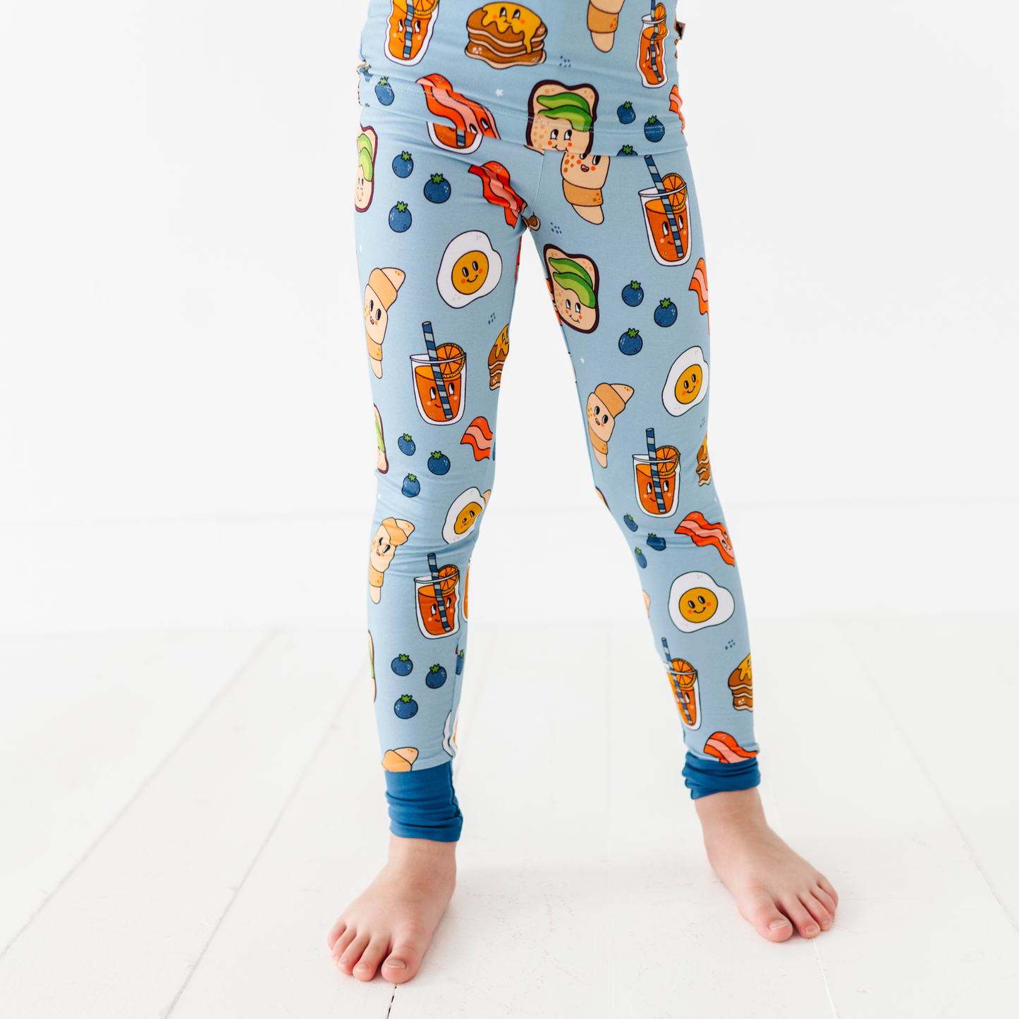 Blue Breakfast Kids Pajamas: 4T
