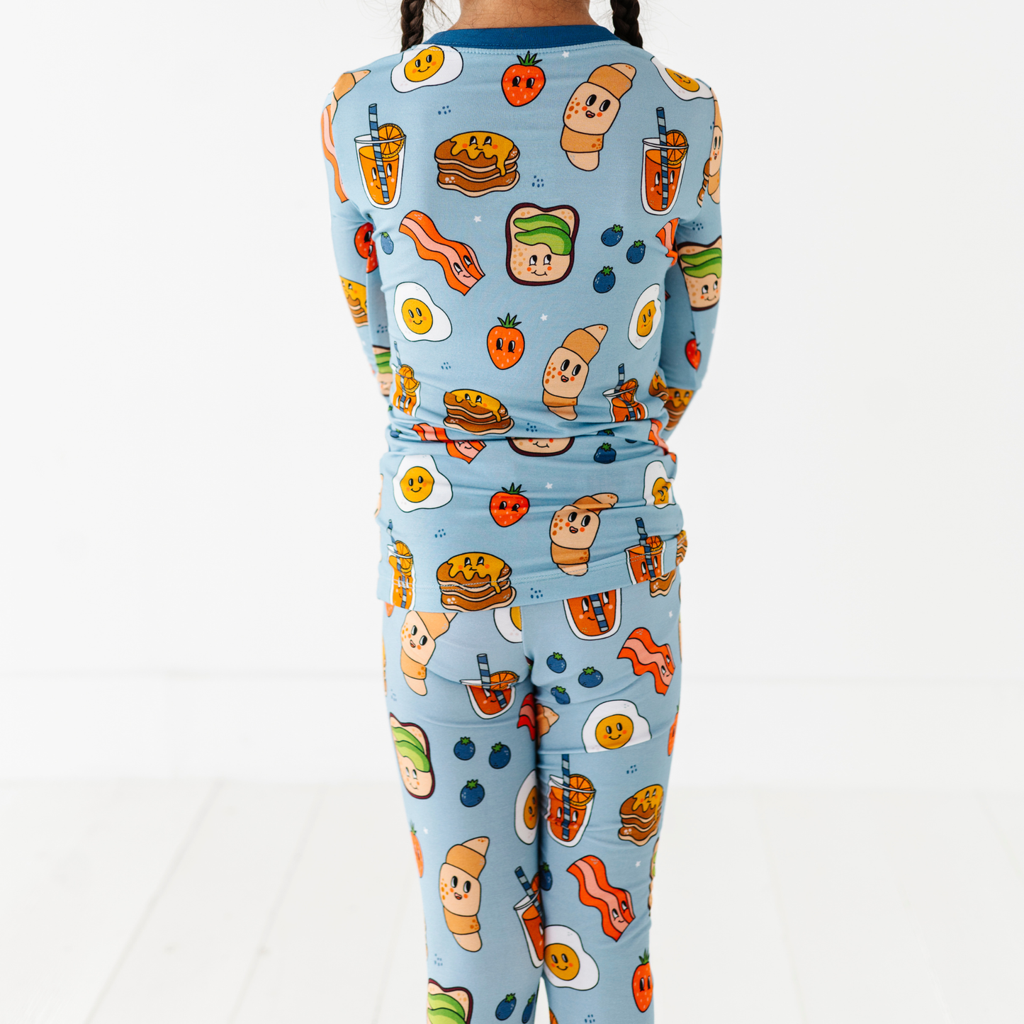 Blue Breakfast Kids Pajamas: 4T