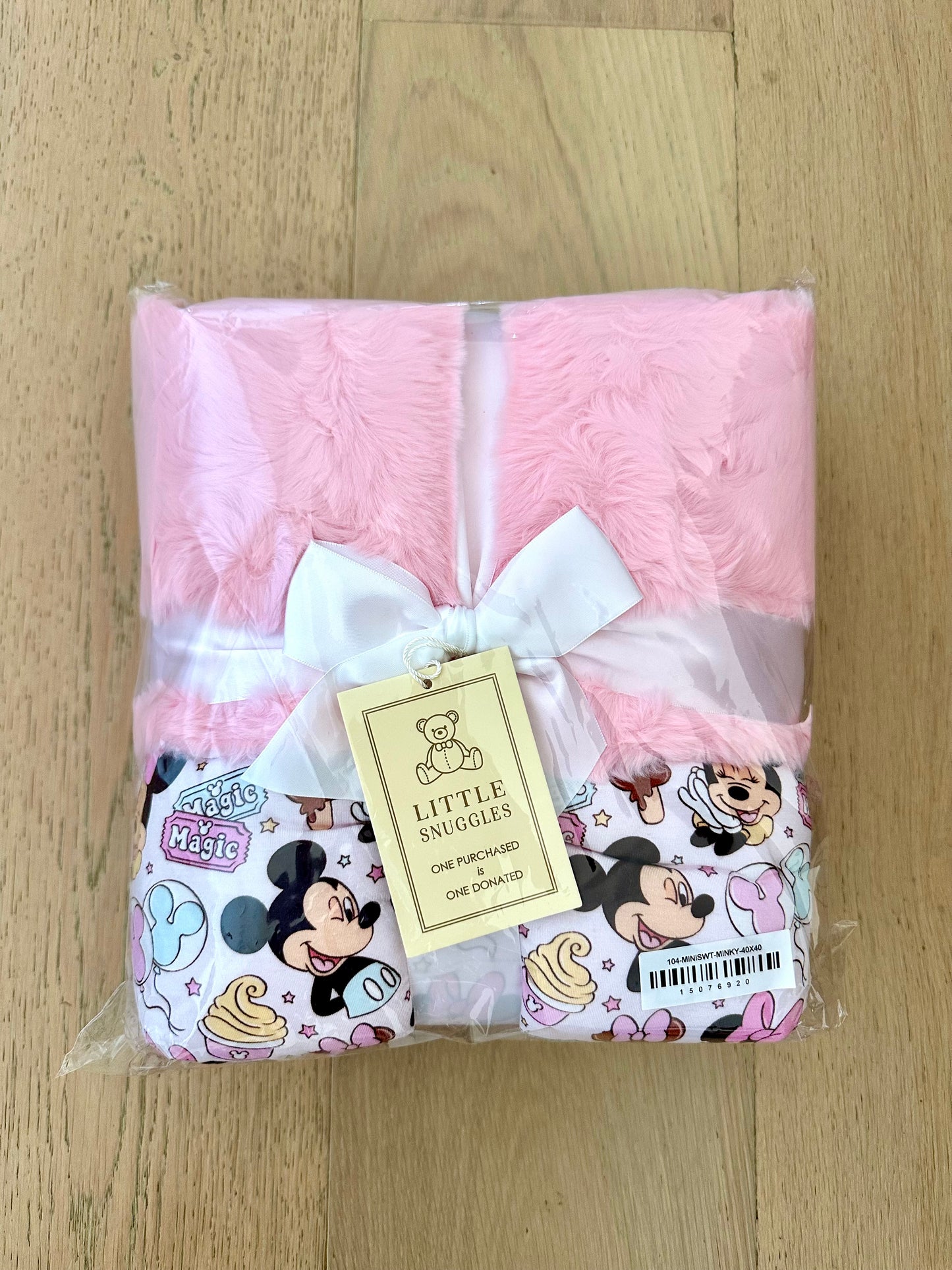 Small Minky Lush Blanket 40x40- DISNEY MINI SWEETS