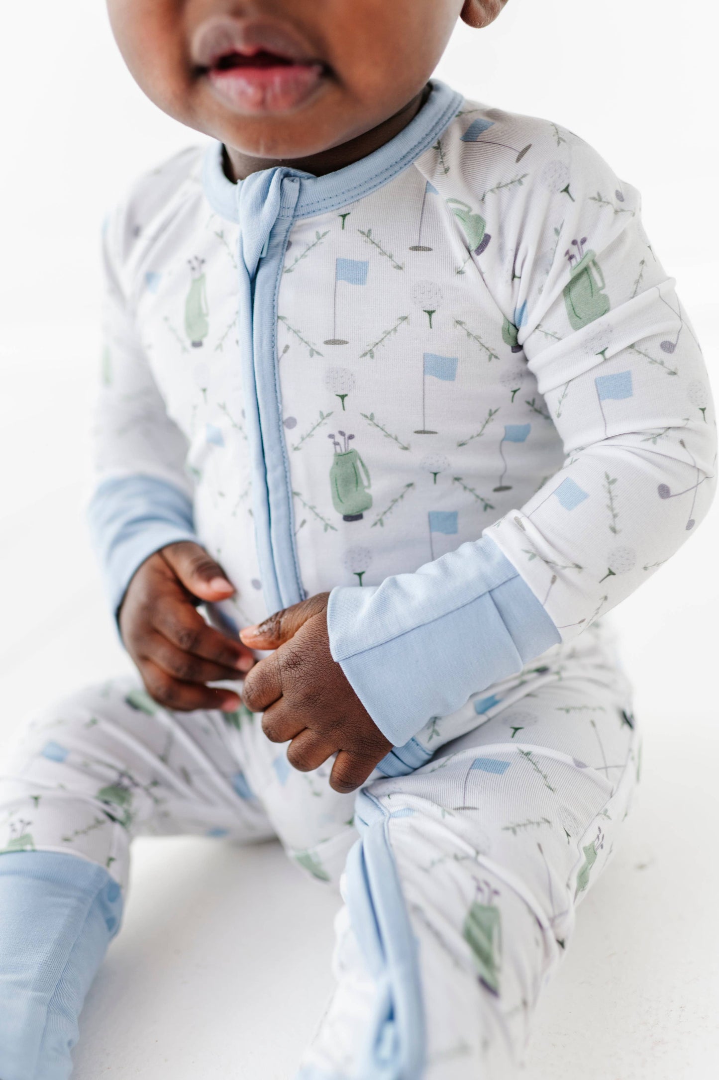 Dressed to the Tee Convertible Footies- Blue