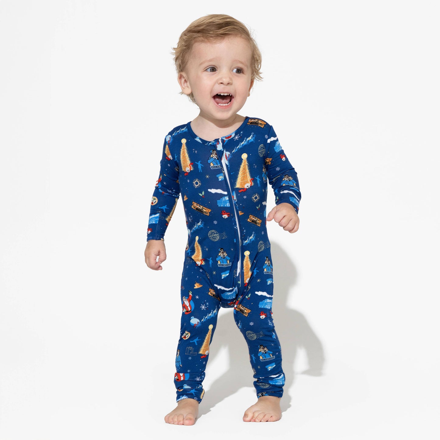 The Polar Express Bamboo Convertible Footie: 3-6 Months