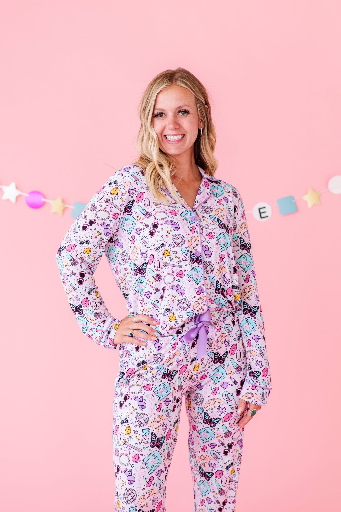 LOOK WHAT YOU MADE ME SNOOZE SWIFTIES Women's Luxe Lounge Set