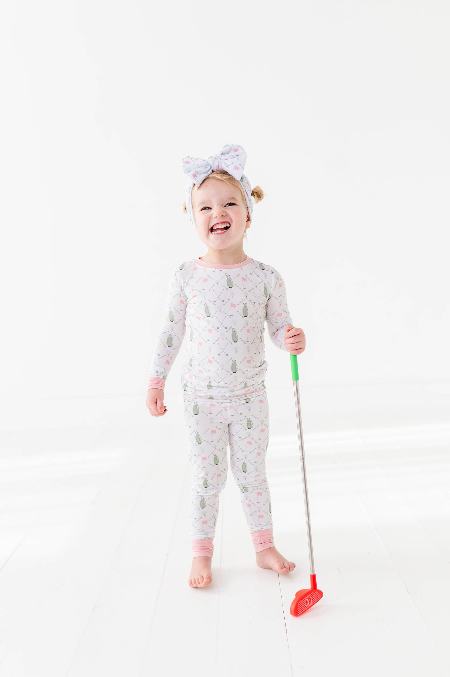 Dressed to the Tee Long Sleeves and Pants- Pink