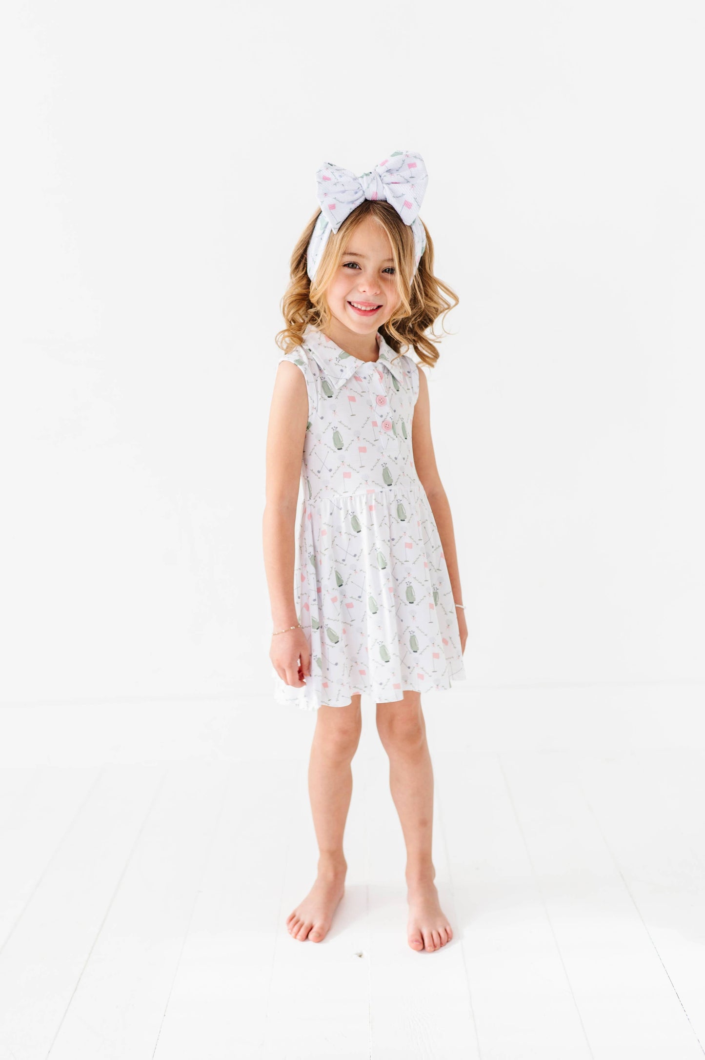 Dressed to the Tee Collared Dress- Pink