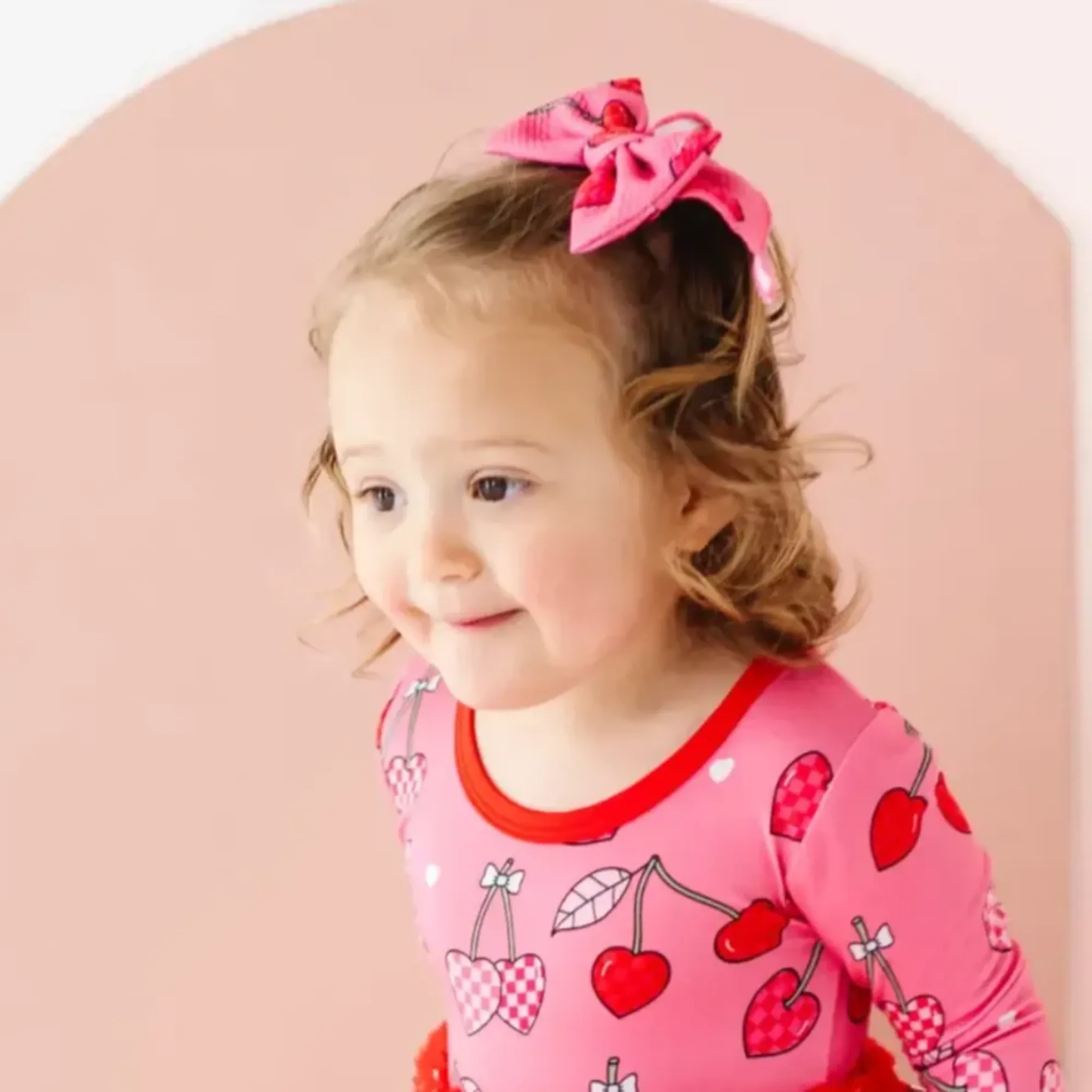 Cherry Clip Bow: One Size