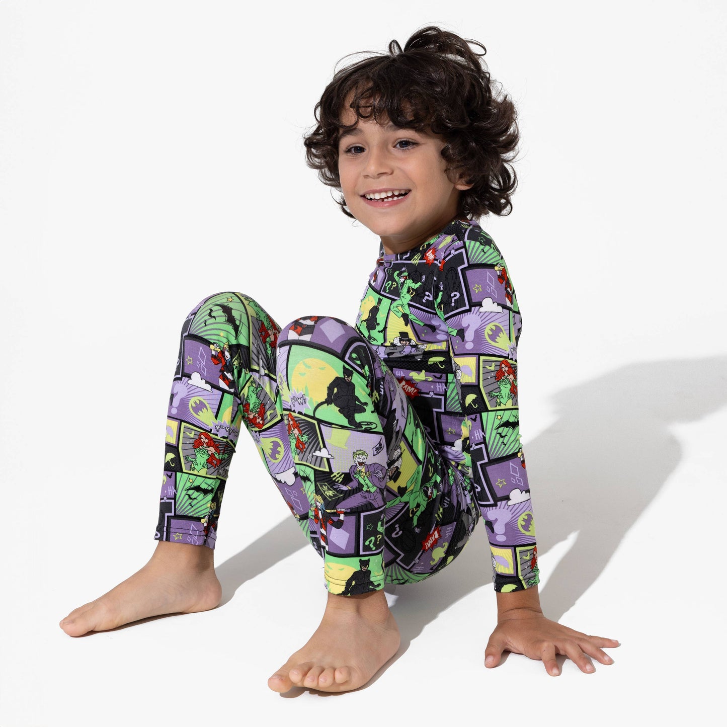 Batman Baddies Bamboo Kids Pajamas: 4T