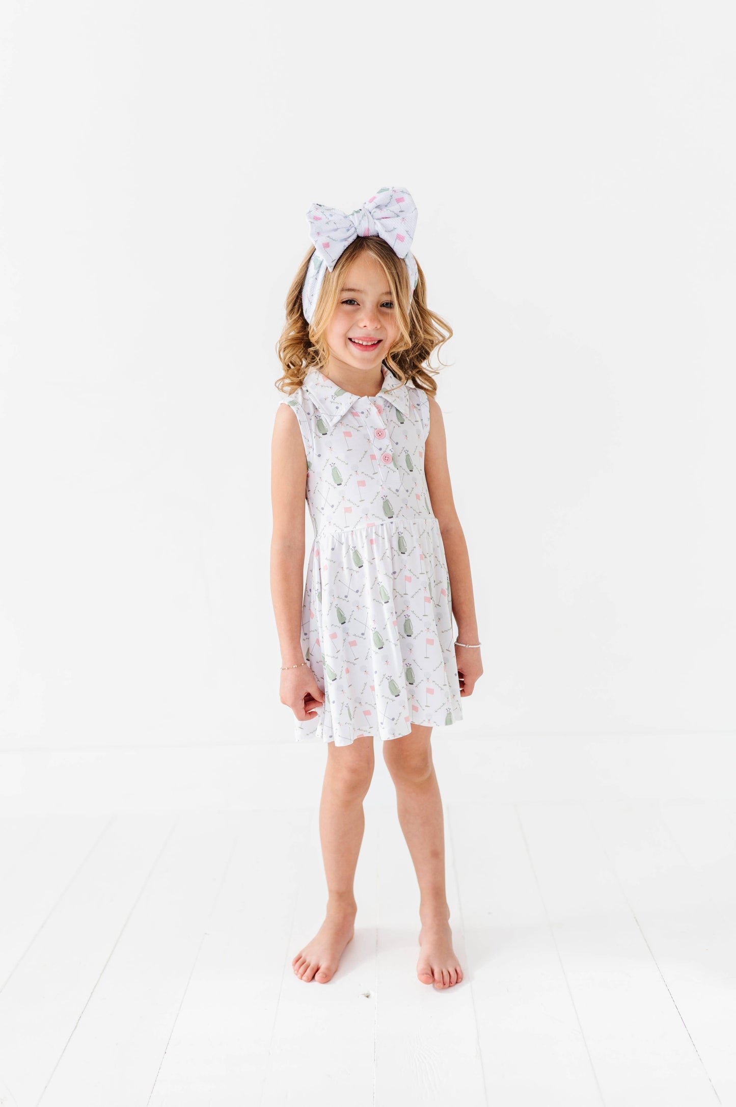 Dressed to the Tee Collared Dress- Pink
