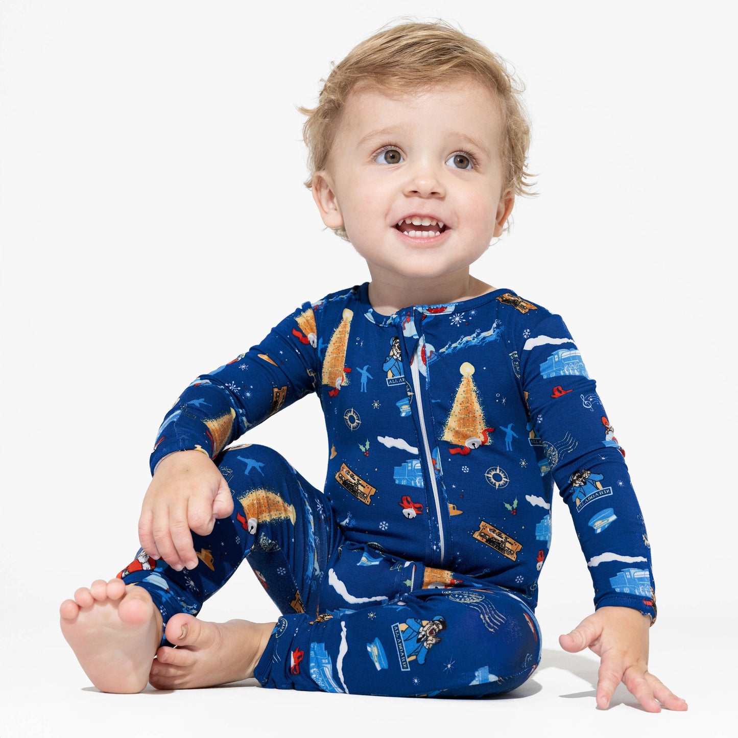 The Polar Express Bamboo Convertible Footie: 3-6 Months