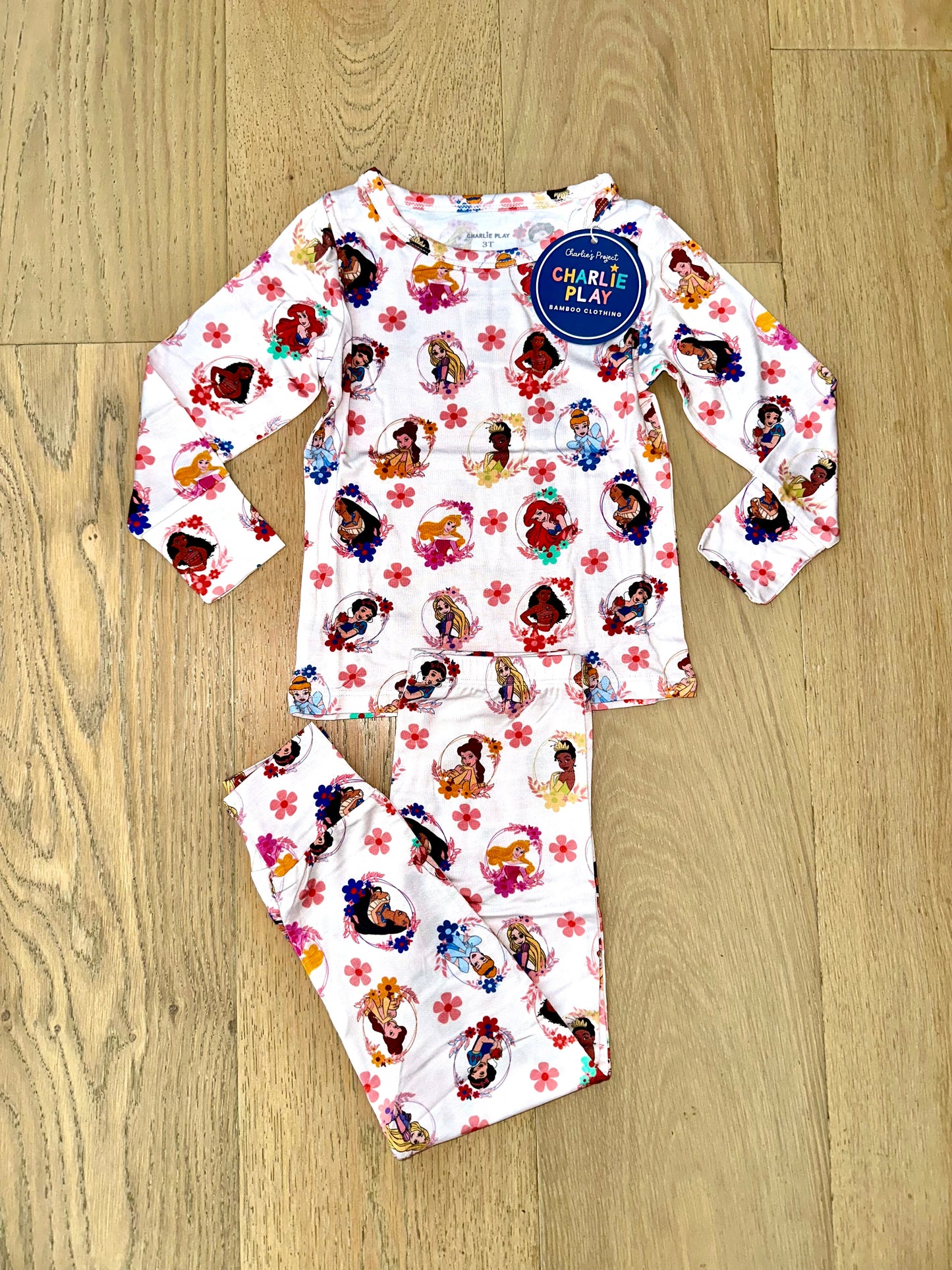 Bamboo (Willow) Long Sleeve Lounge Set- PRINCESS PORTRAITS
