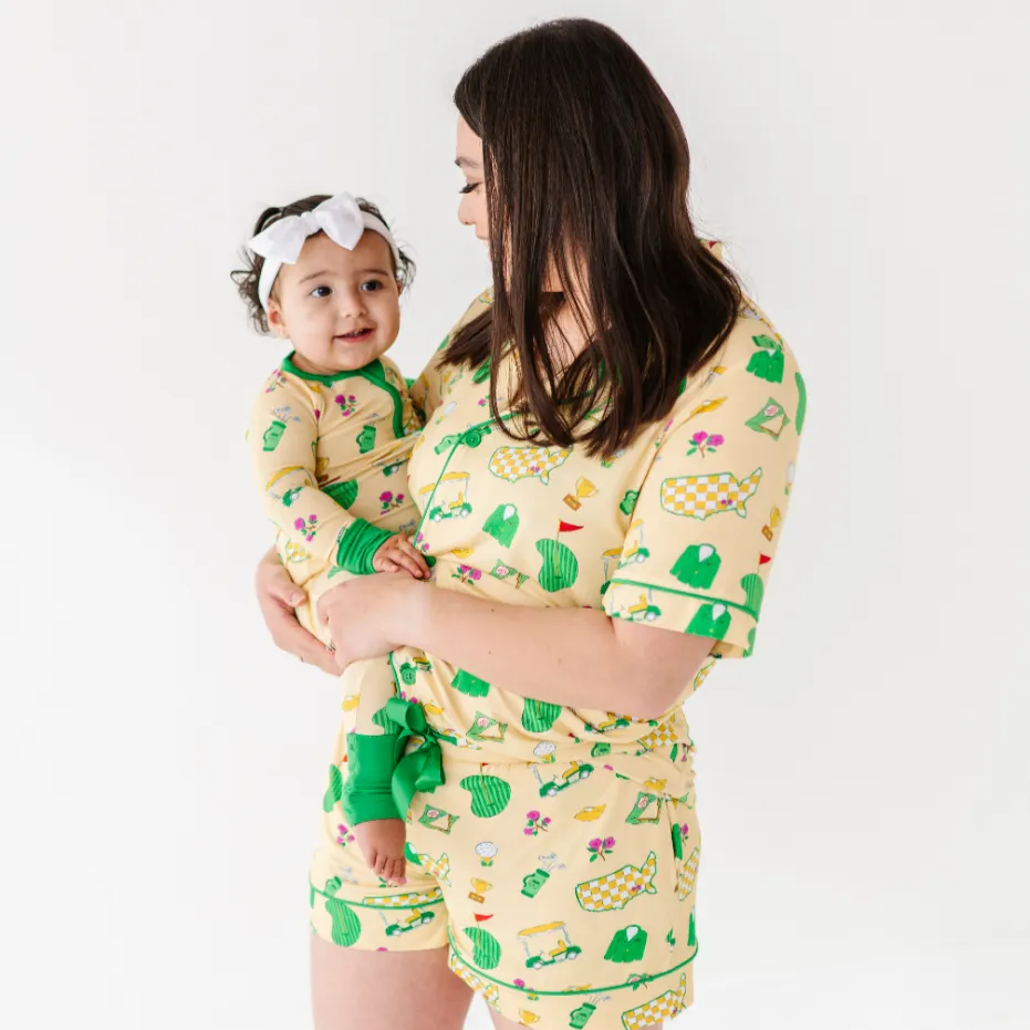 2025 Masters- Dreaming of a Green Jacket Mama Short Lounge Set