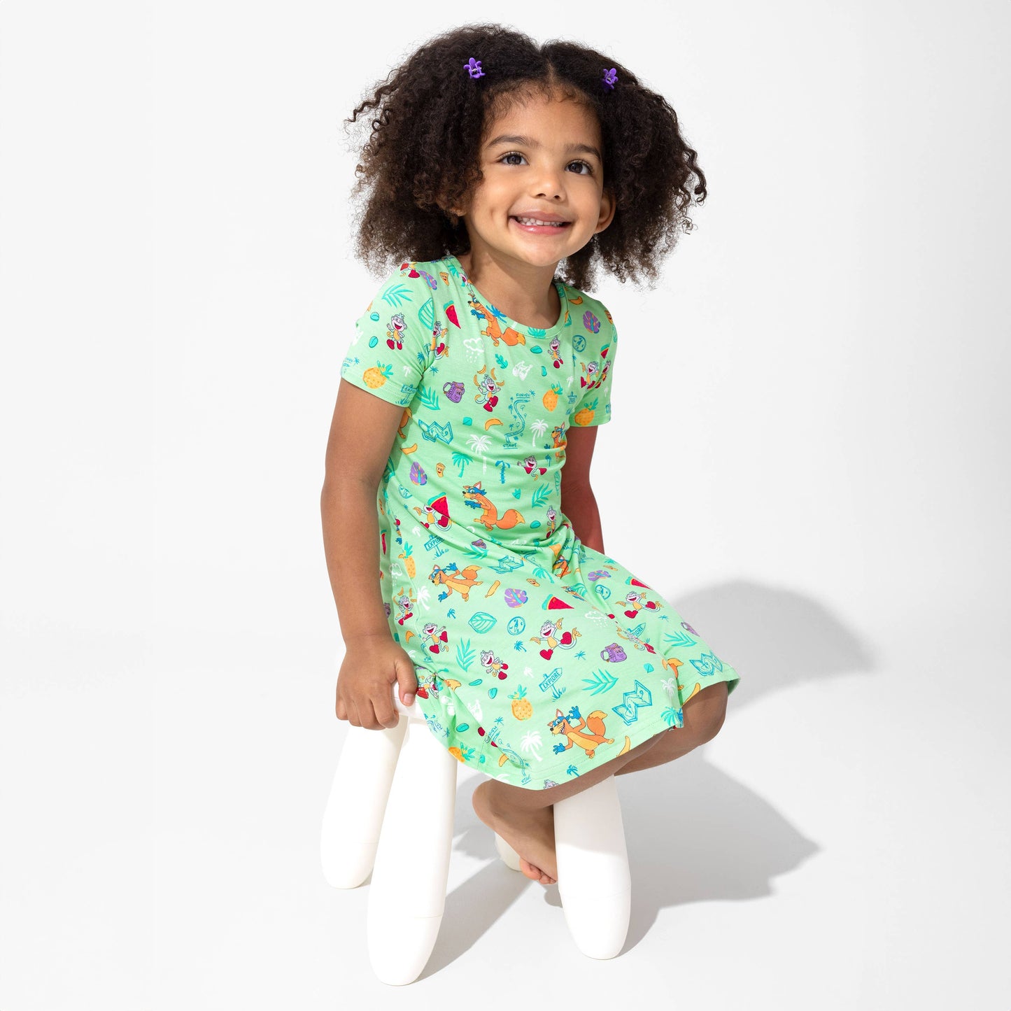 Dora: Boots' Jungle Adventure Bamboo Girls' Short Sleeve Dress