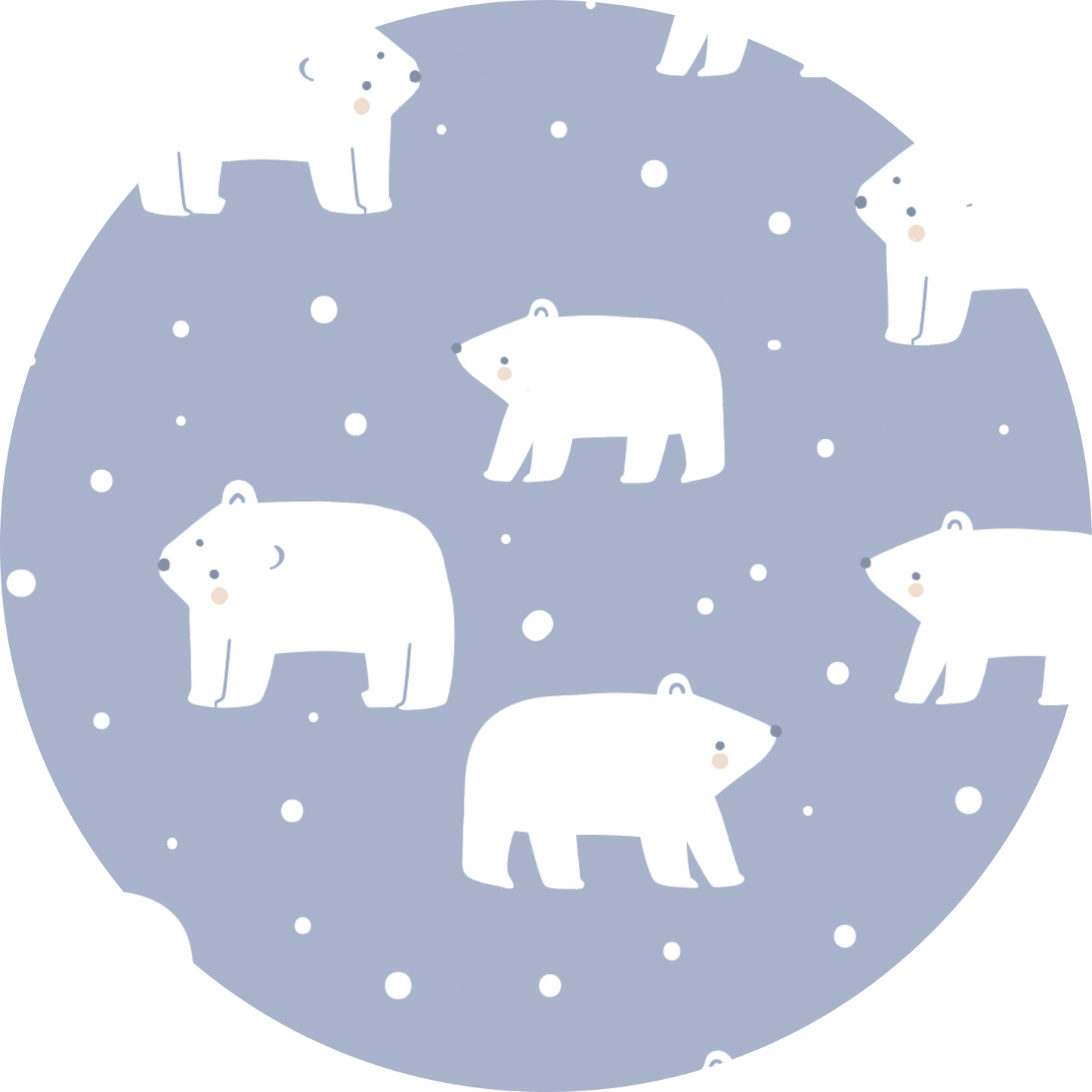 Stay Chill Polar Bear Ribbed Kids Pajamas