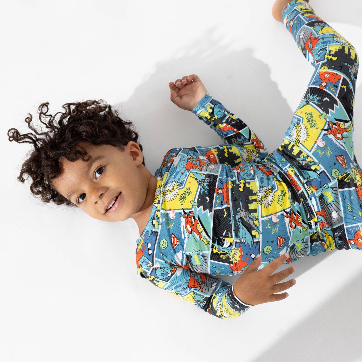 Justice League Heroes Bamboo Kids Pajamas: 9/10Y