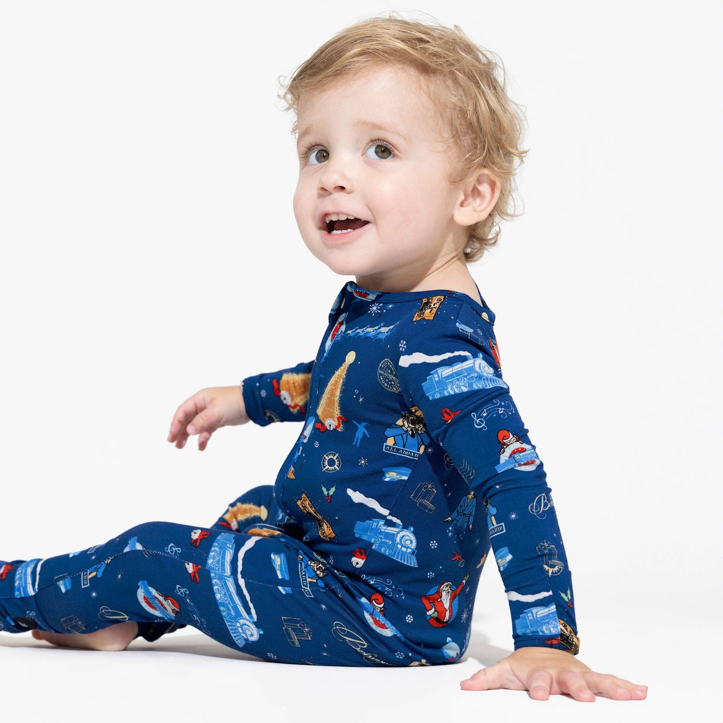 The Polar Express Bamboo Convertible Footie: Newborn