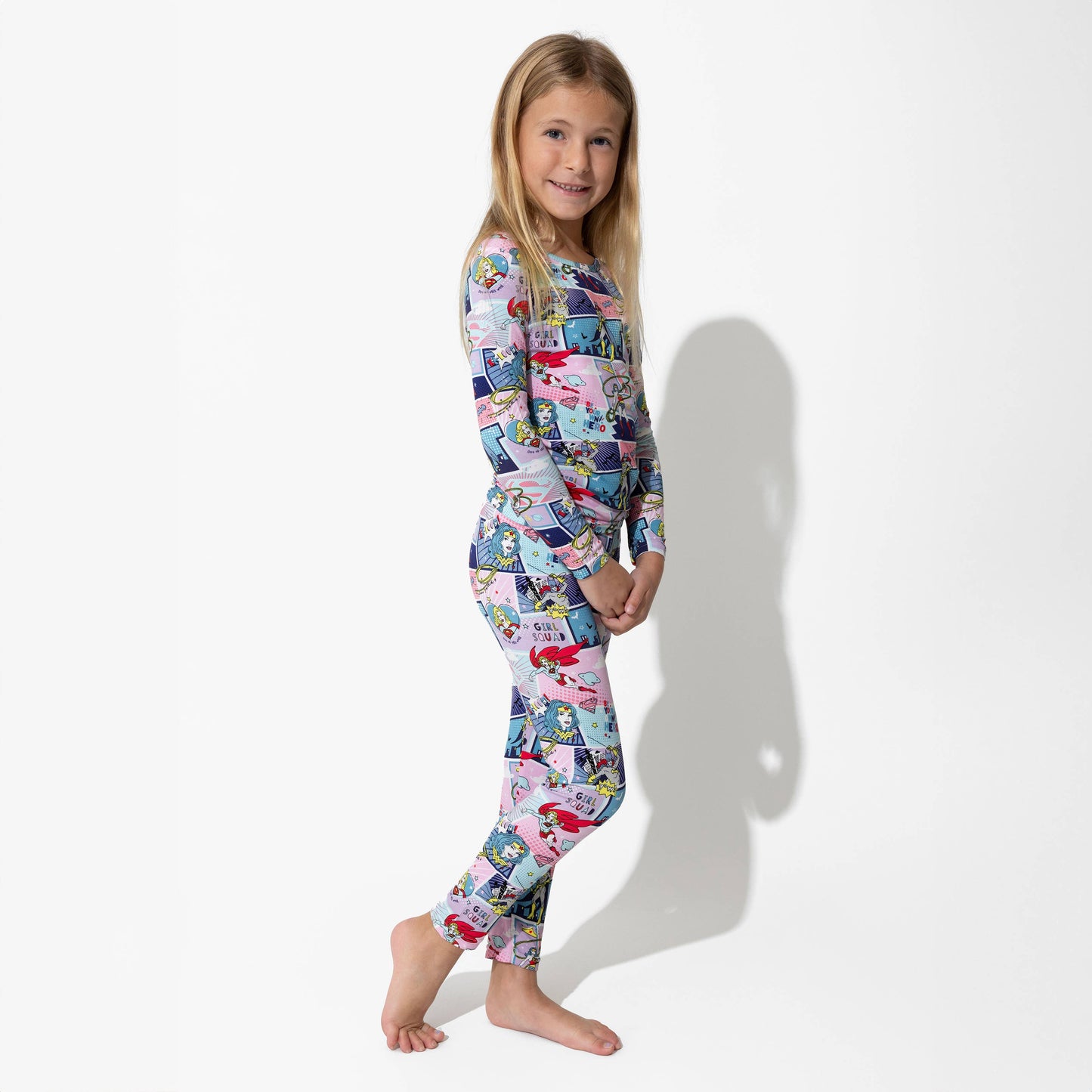 Justice League Heroines Bamboo Kids Pajamas: 5T